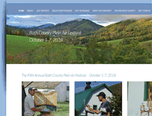 Tablet Screenshot of bathcountypleinairfestival.org